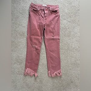 We the free, Free people pink straight jeans